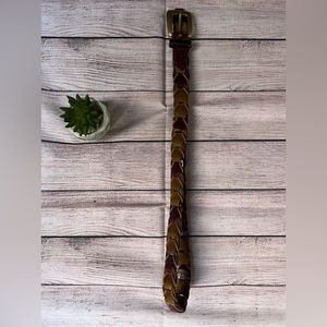 GENUINE SUEDE Belt size L braided